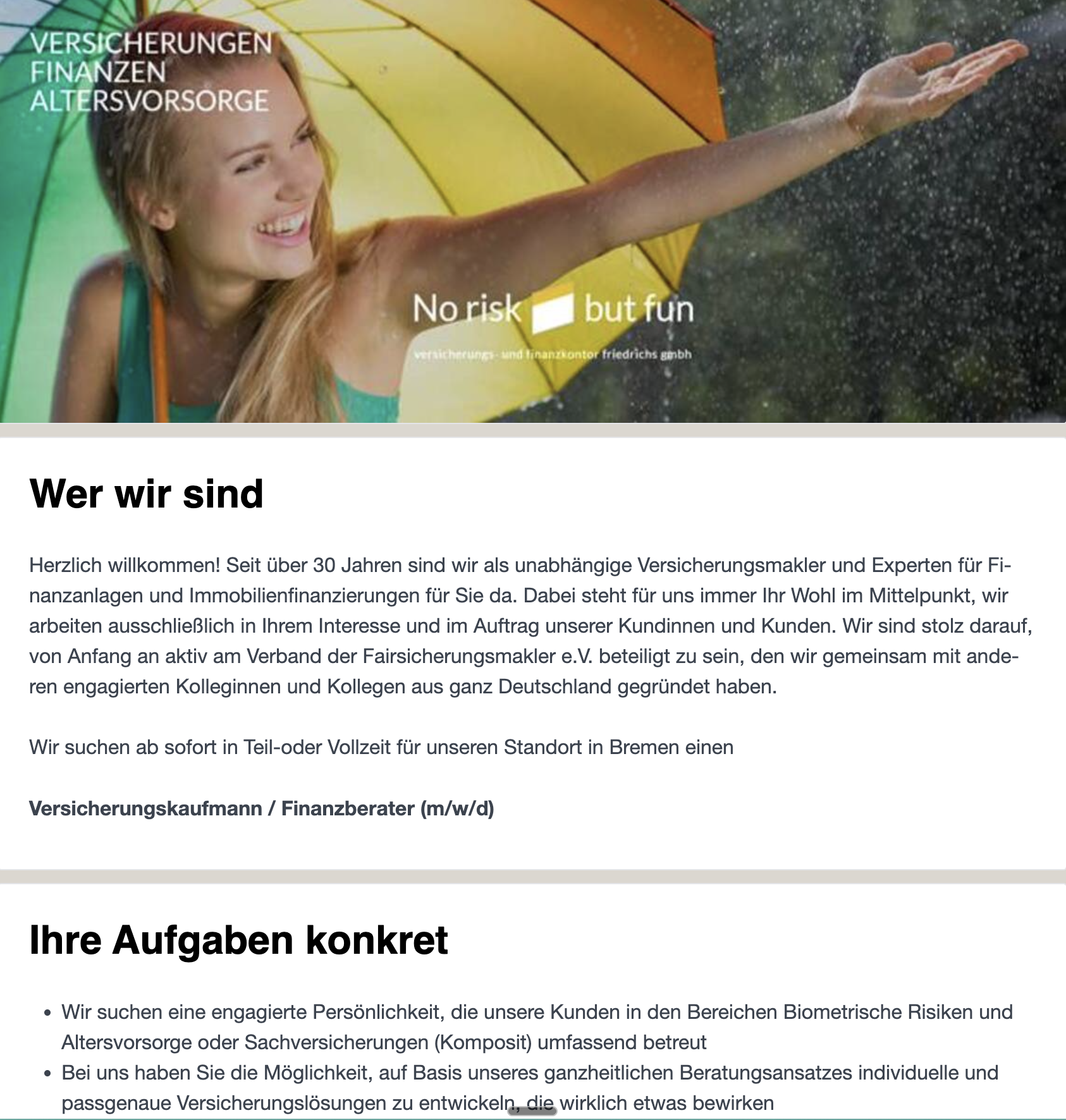 Beispiel Stellenanzeige 5