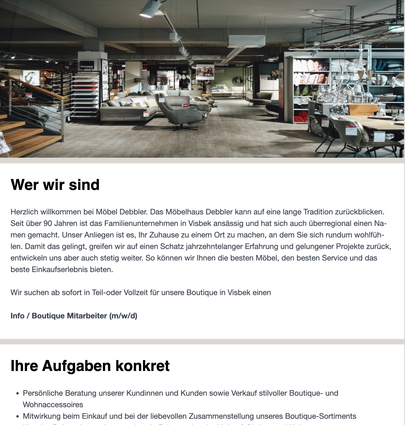 Beispiel Stellenanzeige 7